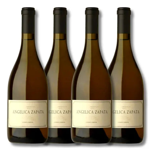4 Unidades Vinho Argentino Tinto Angelica Zapata Chardonnay