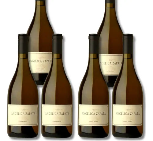 6 Unidades Vinho Argentino Branco Angelica Zapata Chardonnay