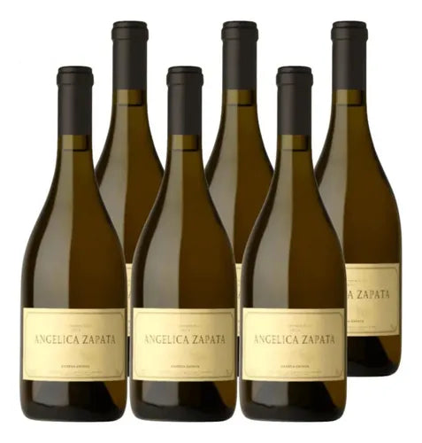 6 Unidades Vinho Argentino Branco Angelica Zapata Chardonnay